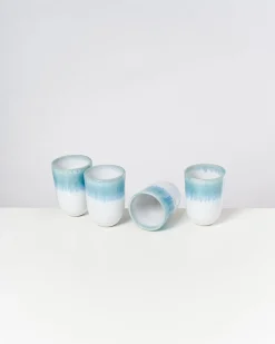 Hot Motel a Miio Alcachofra - Set Of 4 Cups Big Greenblue green Blue