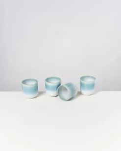 Sale Motel a Miio Alcachofra - Set Of 4 Cups Small Greenblue green Blue