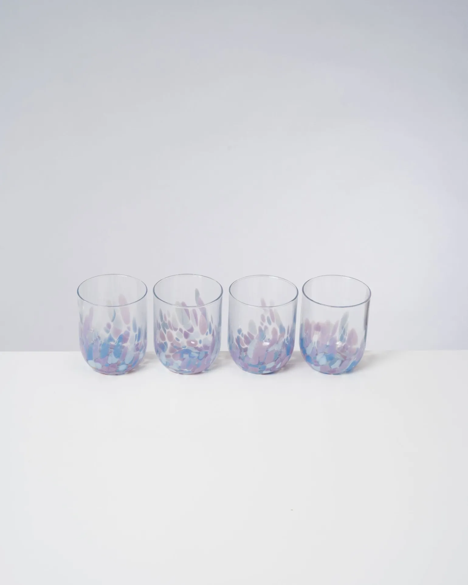 New Motel a Miio Alegria - Set Of 4 Glasses Large c drops lila