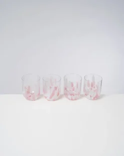 Store Motel a Miio Alegria - Set Of 4 Glasses Large Drops Rose rosé
