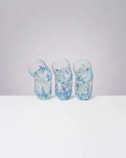 Cheap Motel a Miio Alegria Set Of 6 Glass Large drops blue white
