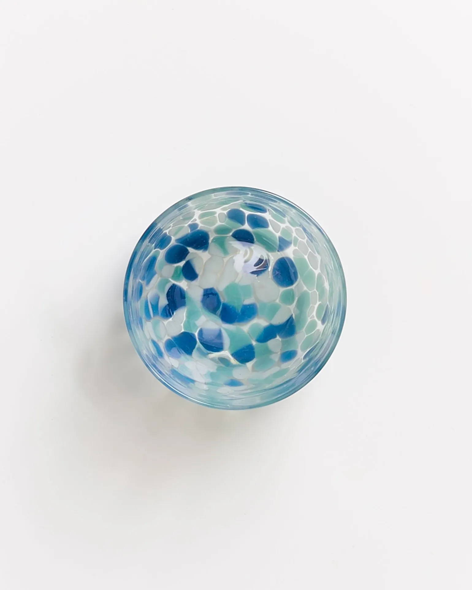 Online Motel a Miio Alegria Set Of 4 Glass Large drops blue white