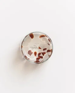 Hot Motel a Miio Alegria Set Of 4 Glasses Small big drops amber pink