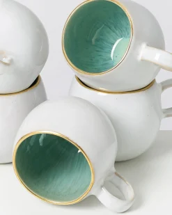 Shop Motel a Miio Areia - Mug Big With Gold Rim mint