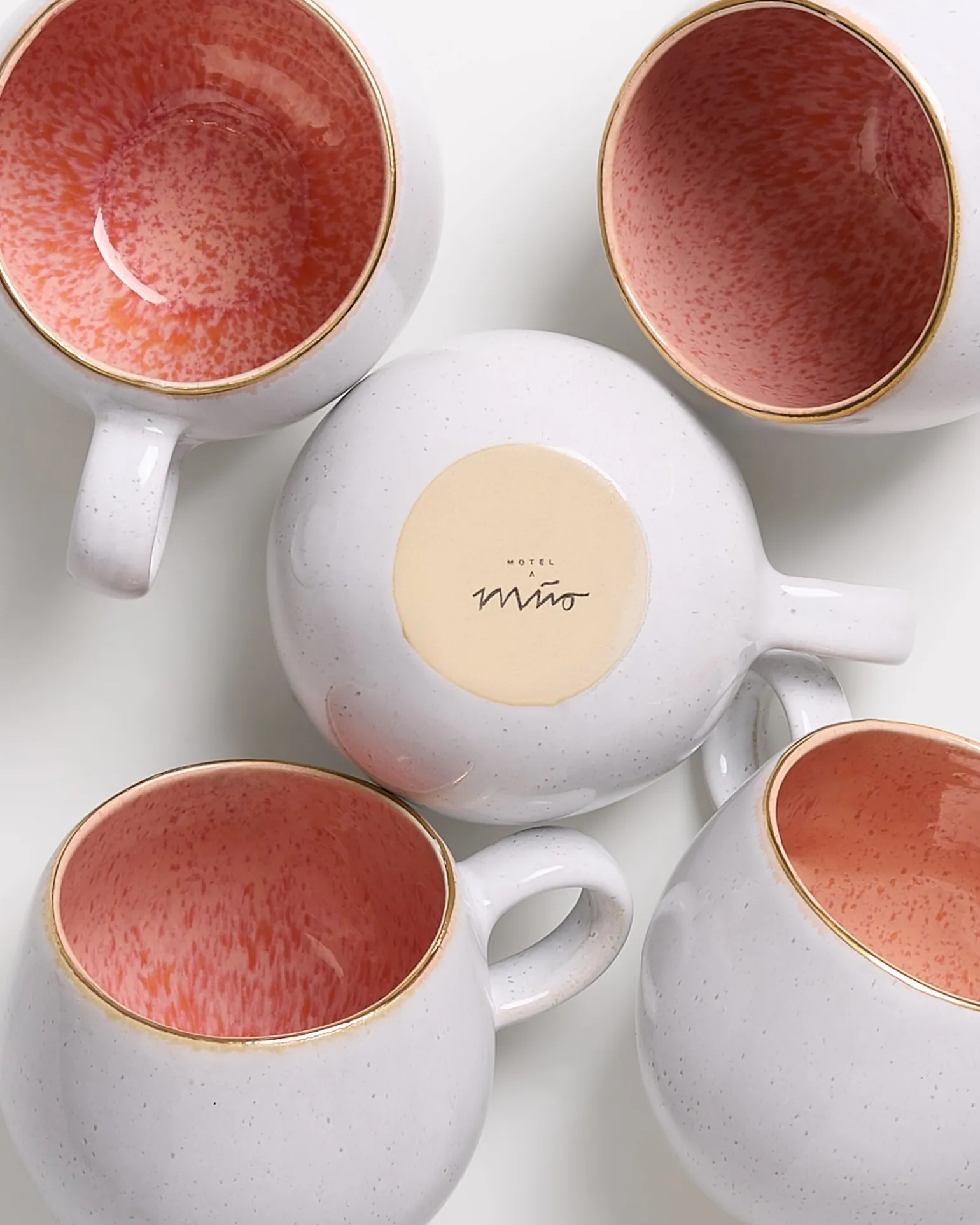 Flash Sale Motel a Miio Areia - Mug Big With Gold Rim pink