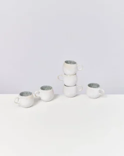 Shop Motel a Miio Areia - Set Of 6 Espressomugs Grey Gray