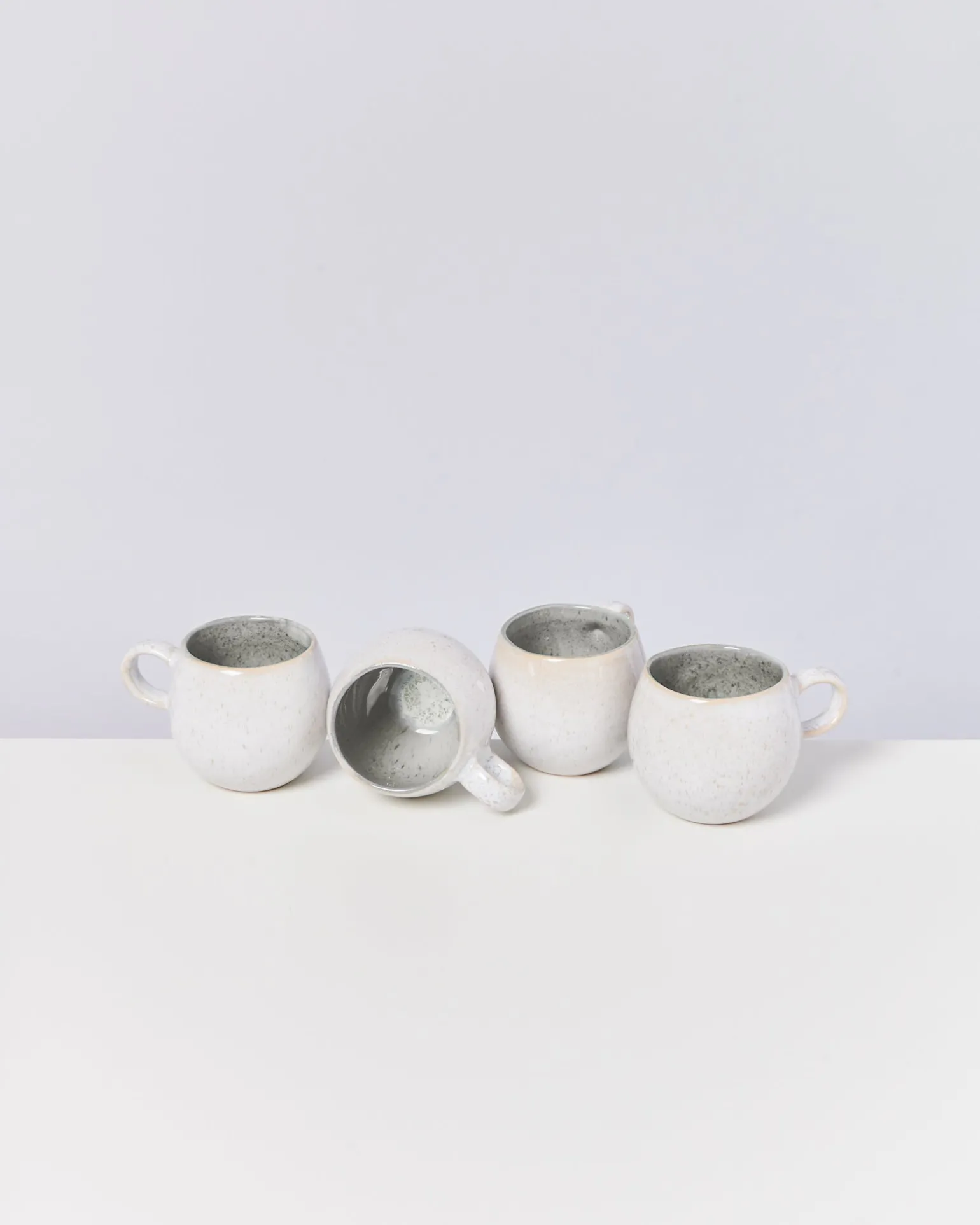 Hot Motel a Miio Areia - Set Of 4 Mugs Small Grey Gray