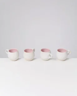 Cheap Motel a Miio Areia - Set Of 4 Mugs Small rose