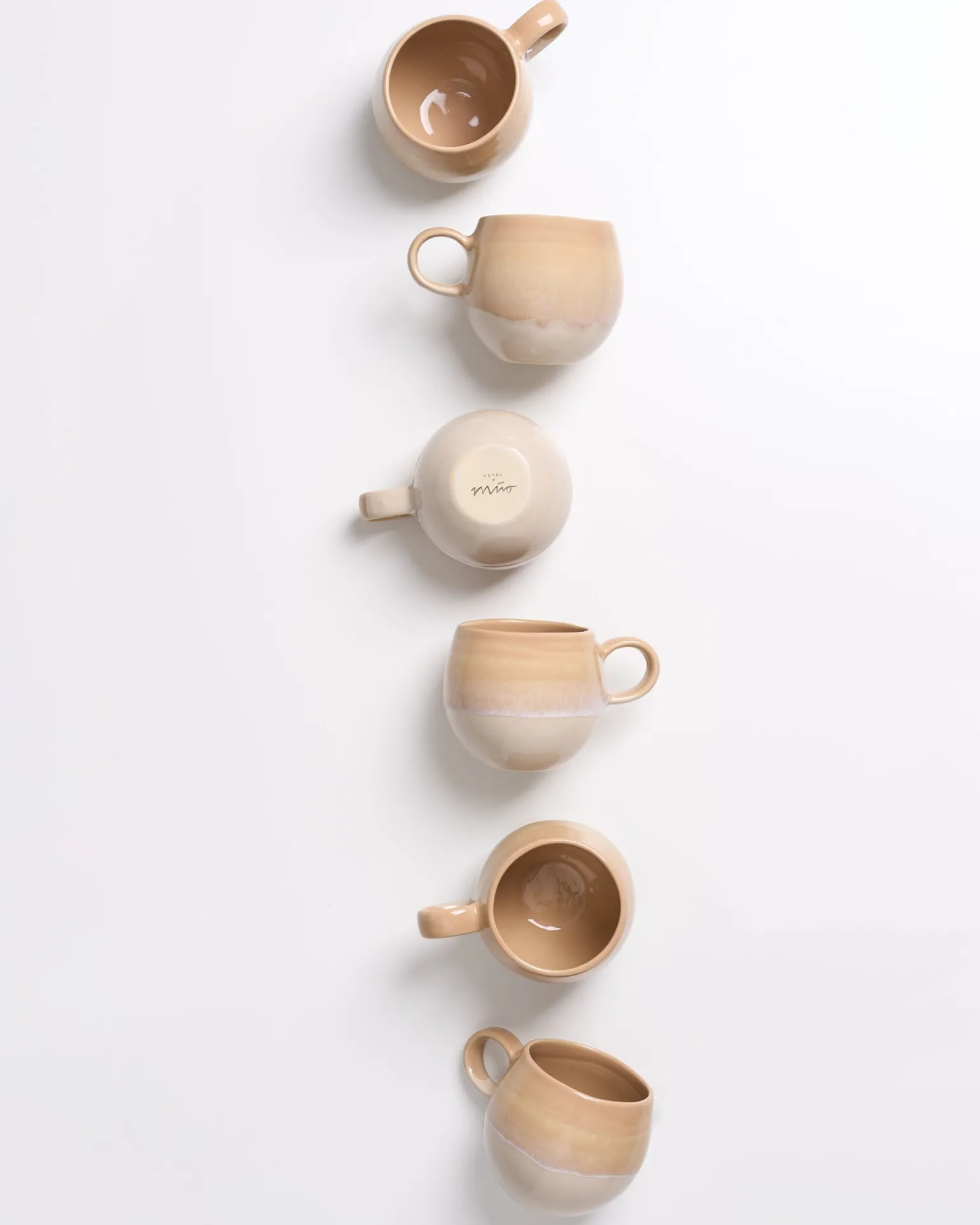 New Motel a Miio Bica 6er Set Tasse Klein sand