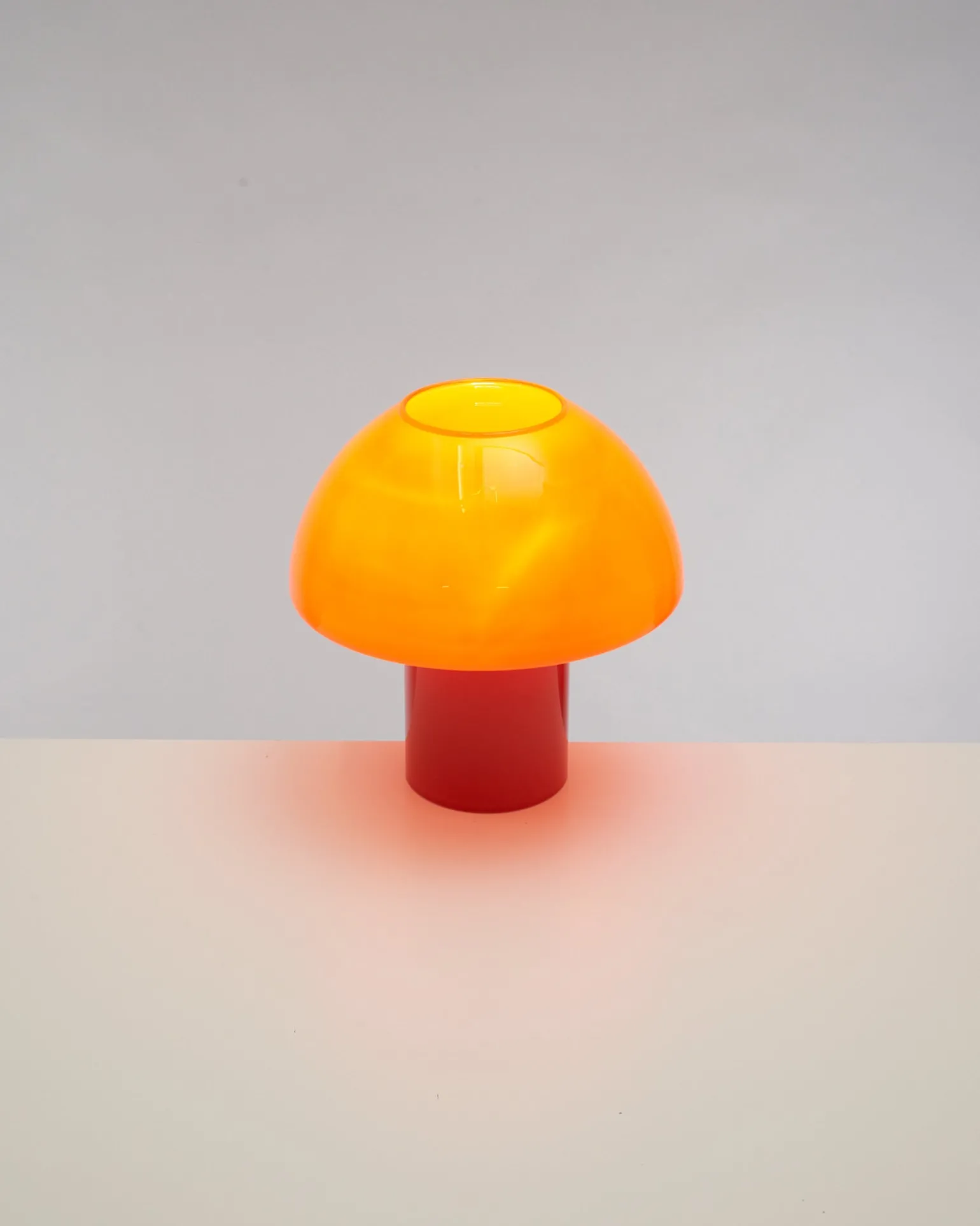 Store Motel a Miio Cogumelo - Glass Lamp Orange Red orange rot