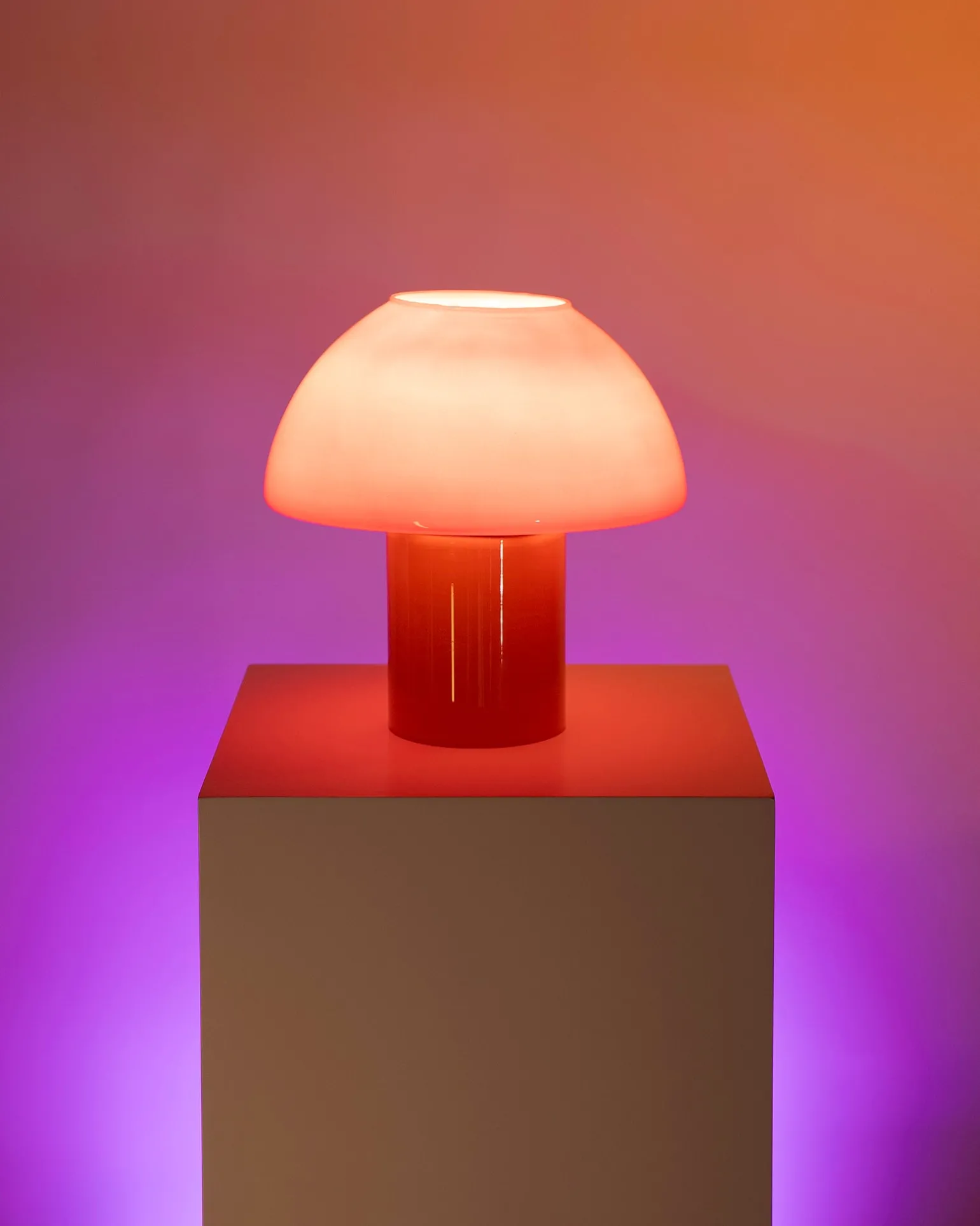 Store Motel a Miio Cogumelo - Glass Lamp Orange Red orange rot