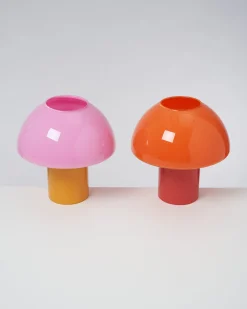 Store Motel a Miio Cogumelo - Glass Lamp Orange Red orange rot