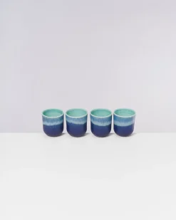 Store Motel a Miio Copa Alto - Set Of 4 Cups Small Turquoise türkis