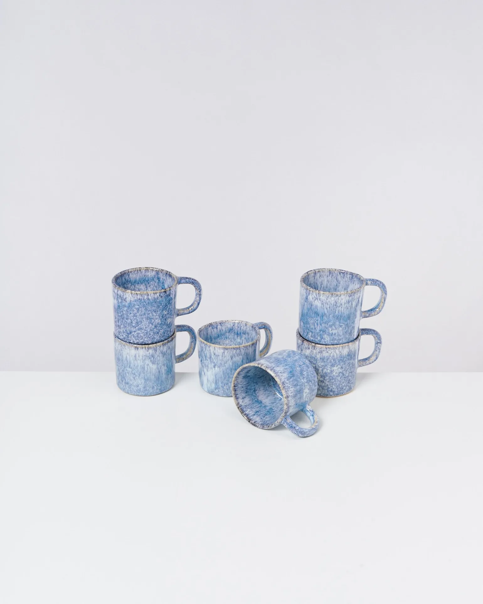 Sale Motel a Miio Cordoama - Set Of 6 Mugs Small Blue Speckled speckled blue