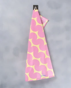 Sale Motel a Miio Dishtowel Pink Yellow rosa gelb