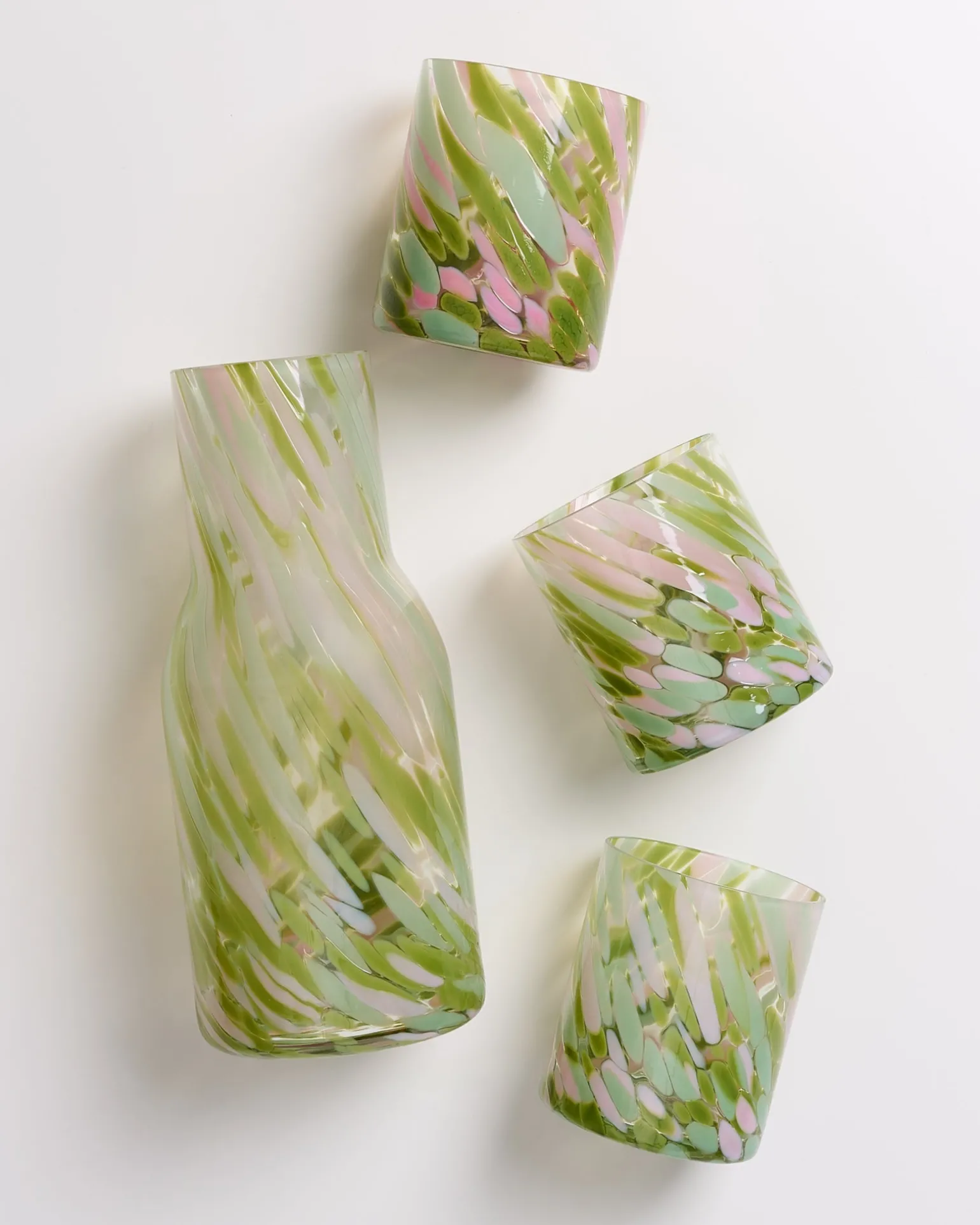 Shop Motel a Miio Joia - Decanter Drops Green Pink grün rosa