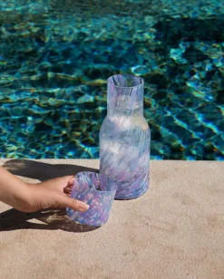 Best Motel a Miio Joia - Glass Small Drops Blue Lilac blau lila