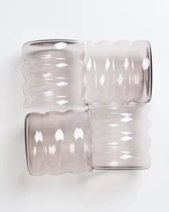 Clearance Motel a Miio Joia 4er Set Glas Bubble amethist