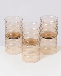 Shop Motel a Miio Joia 6er Set Glas Bubble bronze