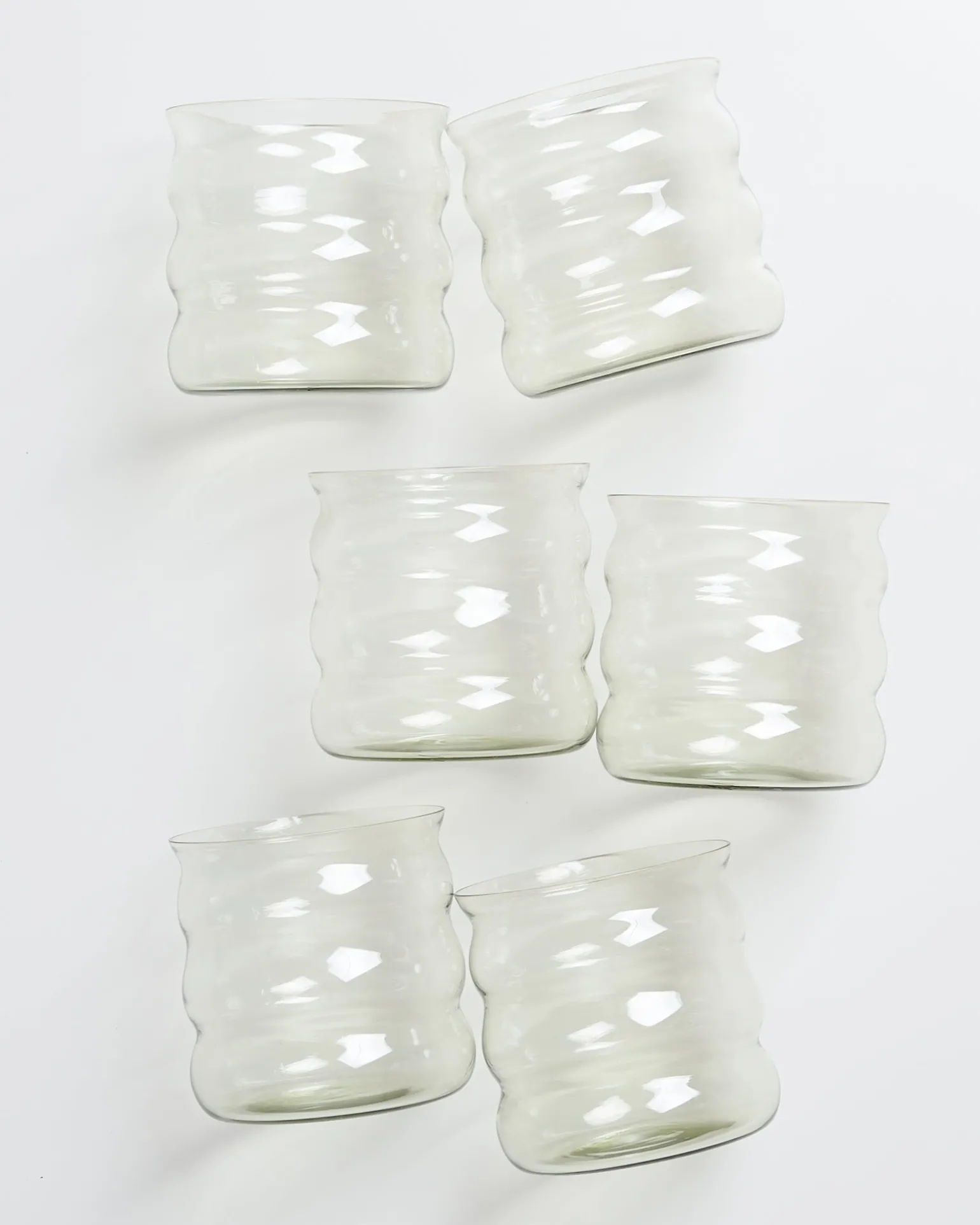 Sale Motel a Miio Joia 6er Set Glas Bubble smaragd