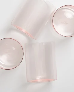 Shop Motel a Miio Joia 4er Set Glas Groß pink opal
