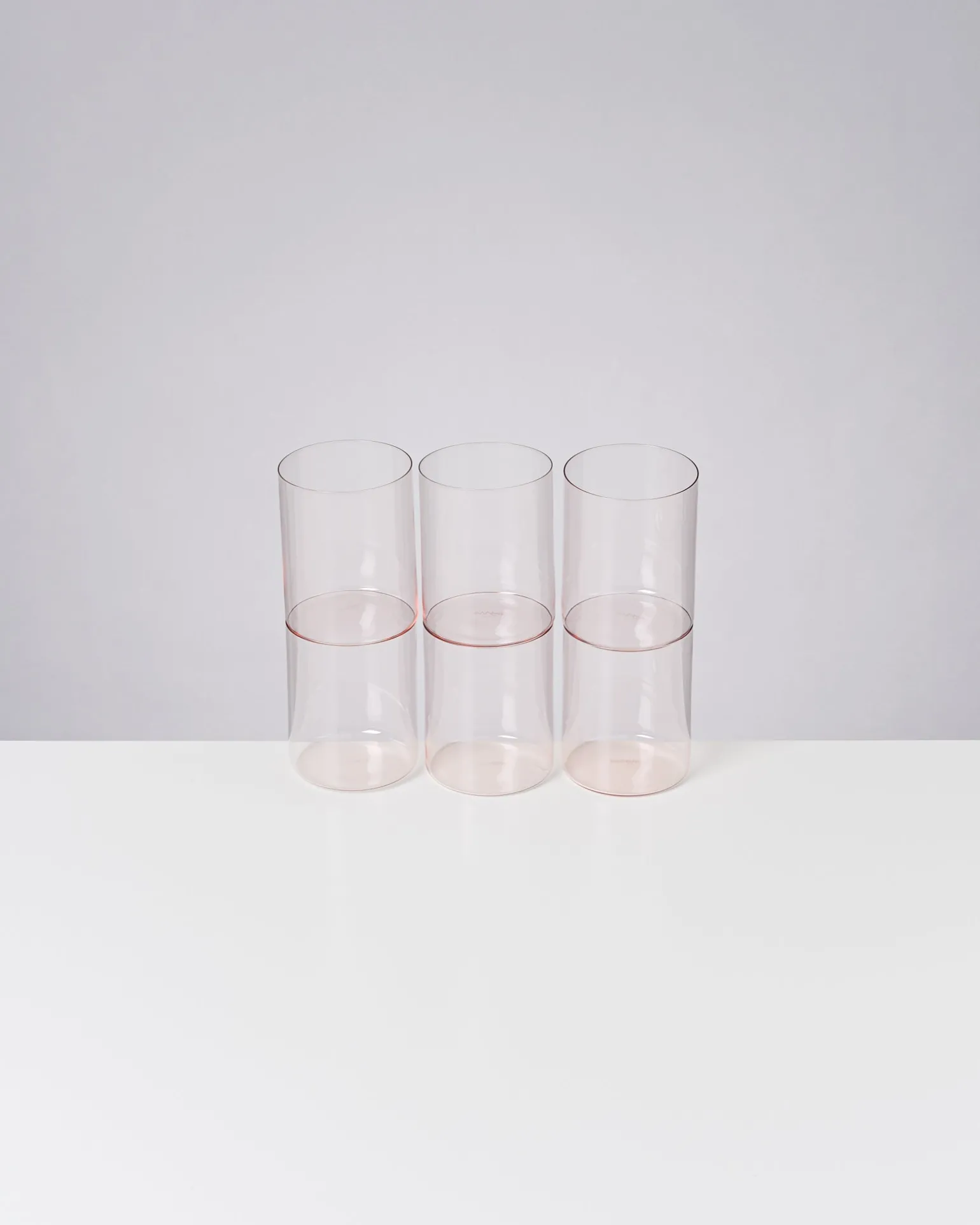 Sale Motel a Miio Joia 6er Set Glas Groß pink opal