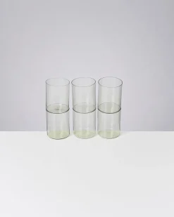 Shop Motel a Miio Joia 6er Set Glas Groß smaragd