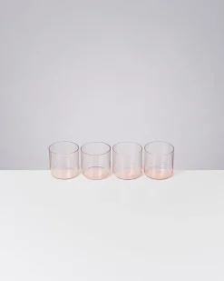Best Motel a Miio Joia 4er Set Glas Klein pink opal