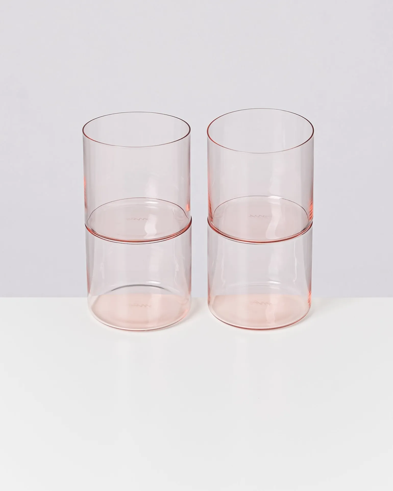 Best Motel a Miio Joia 4er Set Glas Klein pink opal