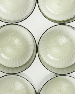 Cheap Motel a Miio Joia 6er Set Glas Riffled smaragd