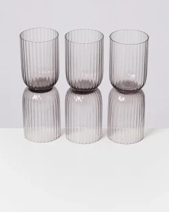 Sale Motel a Miio Joia 6er Set Glas Riffled amethist