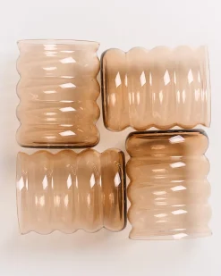 Hot Motel a Miio Joia -Set Of 4 Glasses Large Bubble bronze