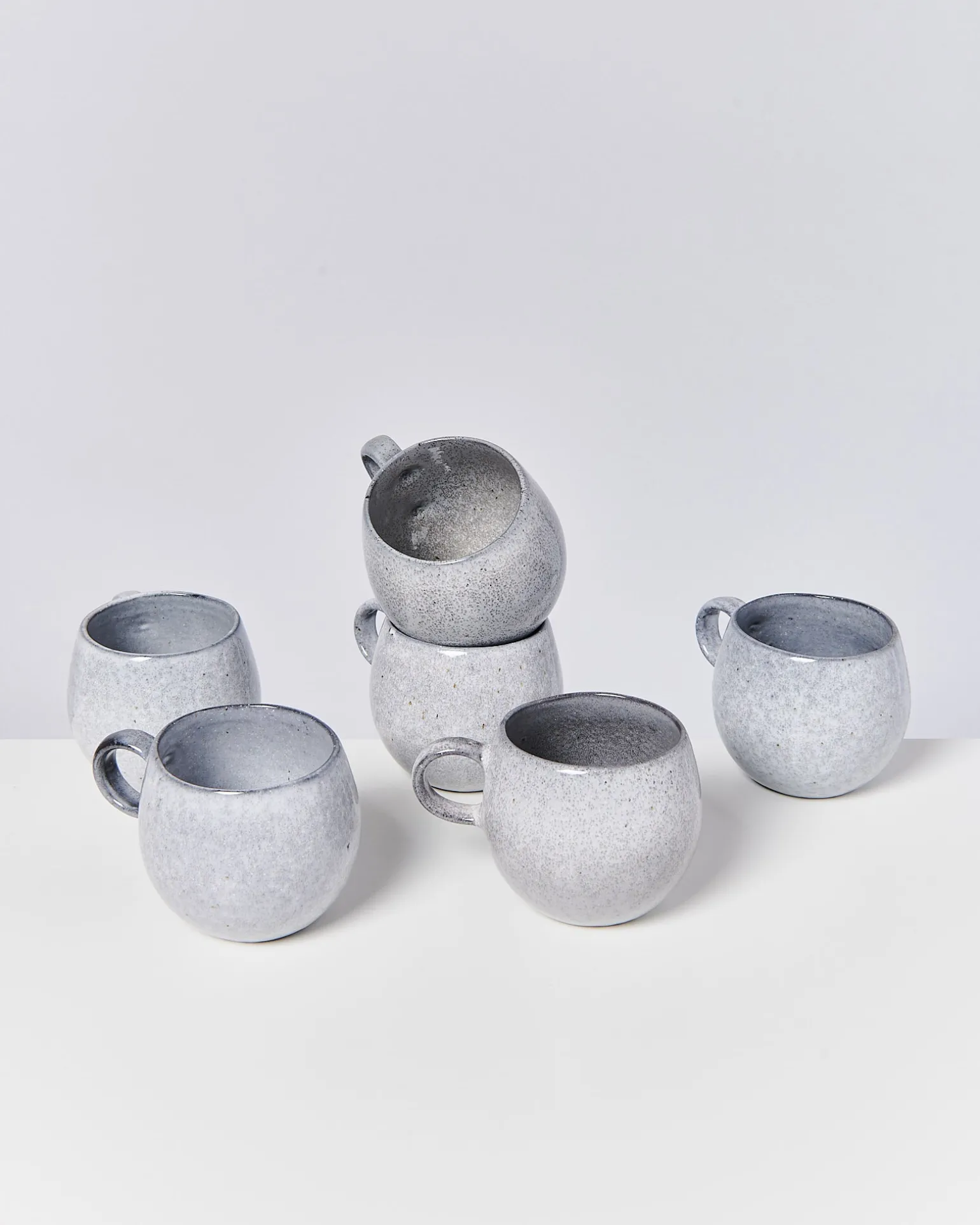 Online Motel a Miio Mae - Set Of 6 Mugs Big Grey Gray