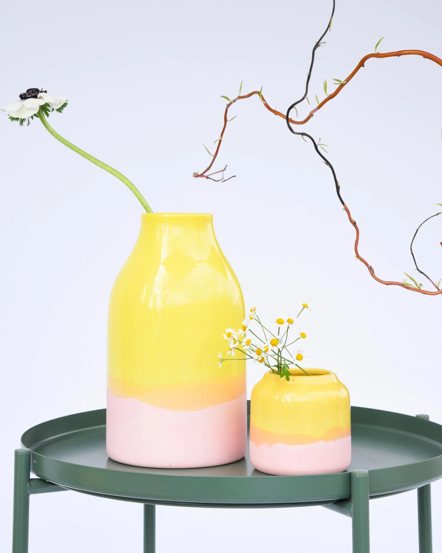 Fashion Motel a Miio Marisa Vase - yellow rose