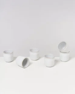 New Motel a Miio Melides - Set Of 6 Cups Small white