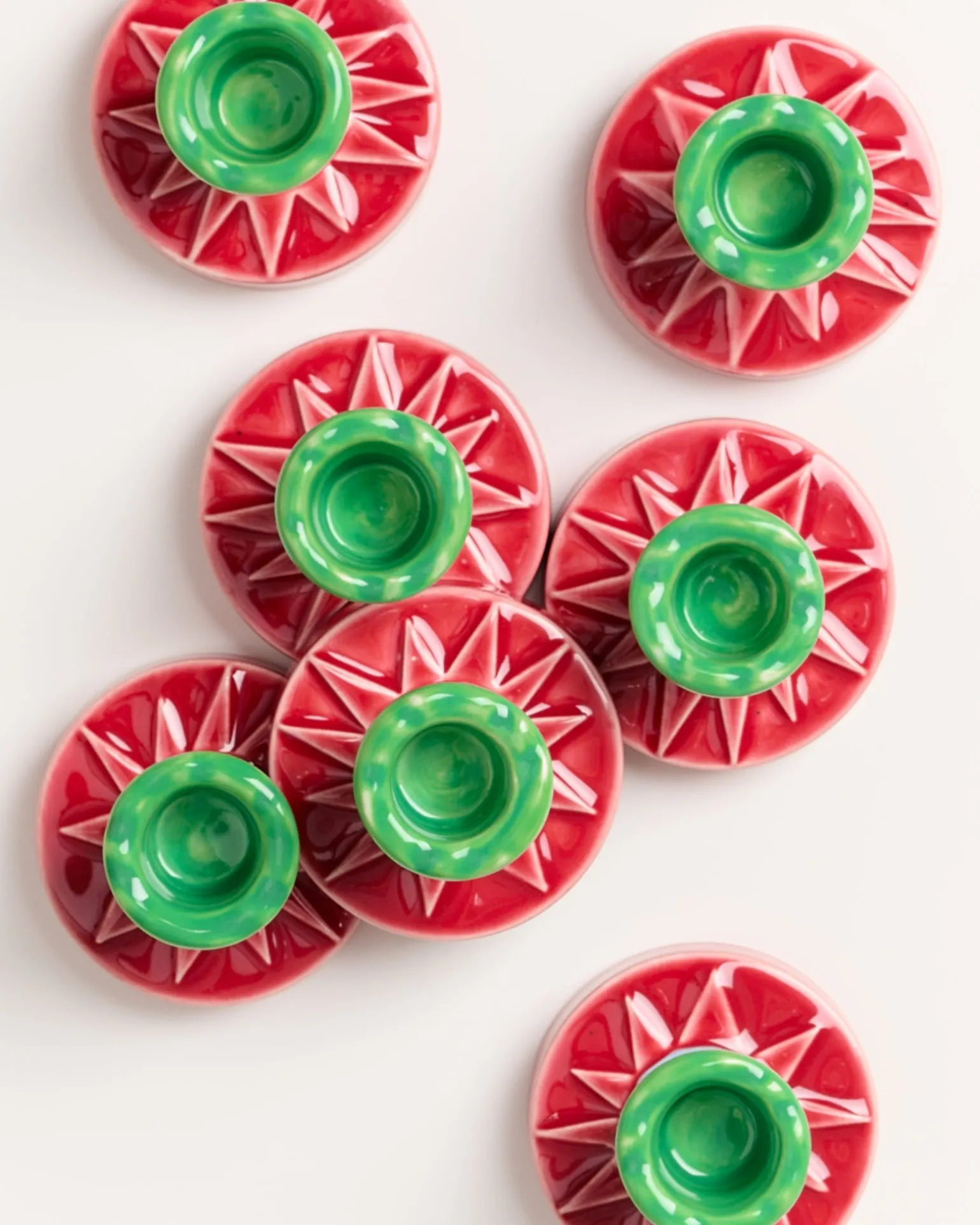 Fashion Motel a Miio X Isis-Maria Brisa Candleholder Red Blue rot blau