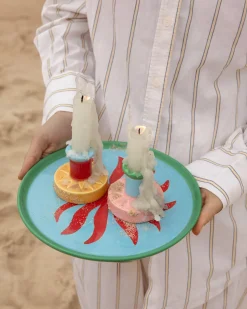 Fashion Motel a Miio X Isis-Maria Brisa Candleholder Red Blue rot blau