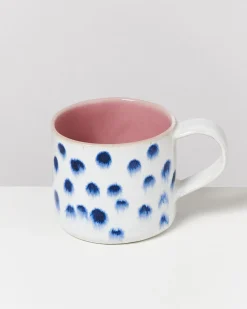 Hot Motel a Miio Nódoa - Set Of 6 Mugs Pink With Dots rosa mit Punkten