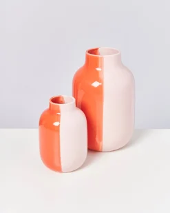 Sale Motel a Miio Nuno Vase L - Half Coral Rose half coral rosé