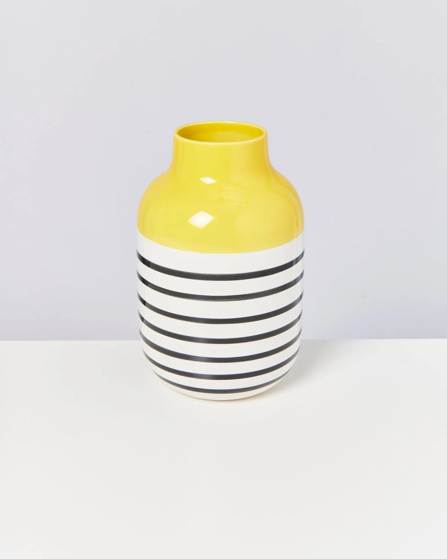 Best Sale Motel a Miio Nuno Vase L - Yellow yellow black striped