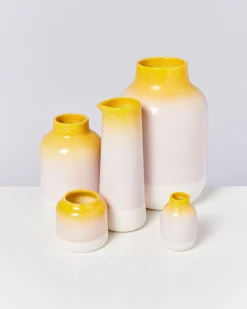 Best Motel a Miio Nuno Vase L - Yellow Rose Speckled yellow speckled with pink