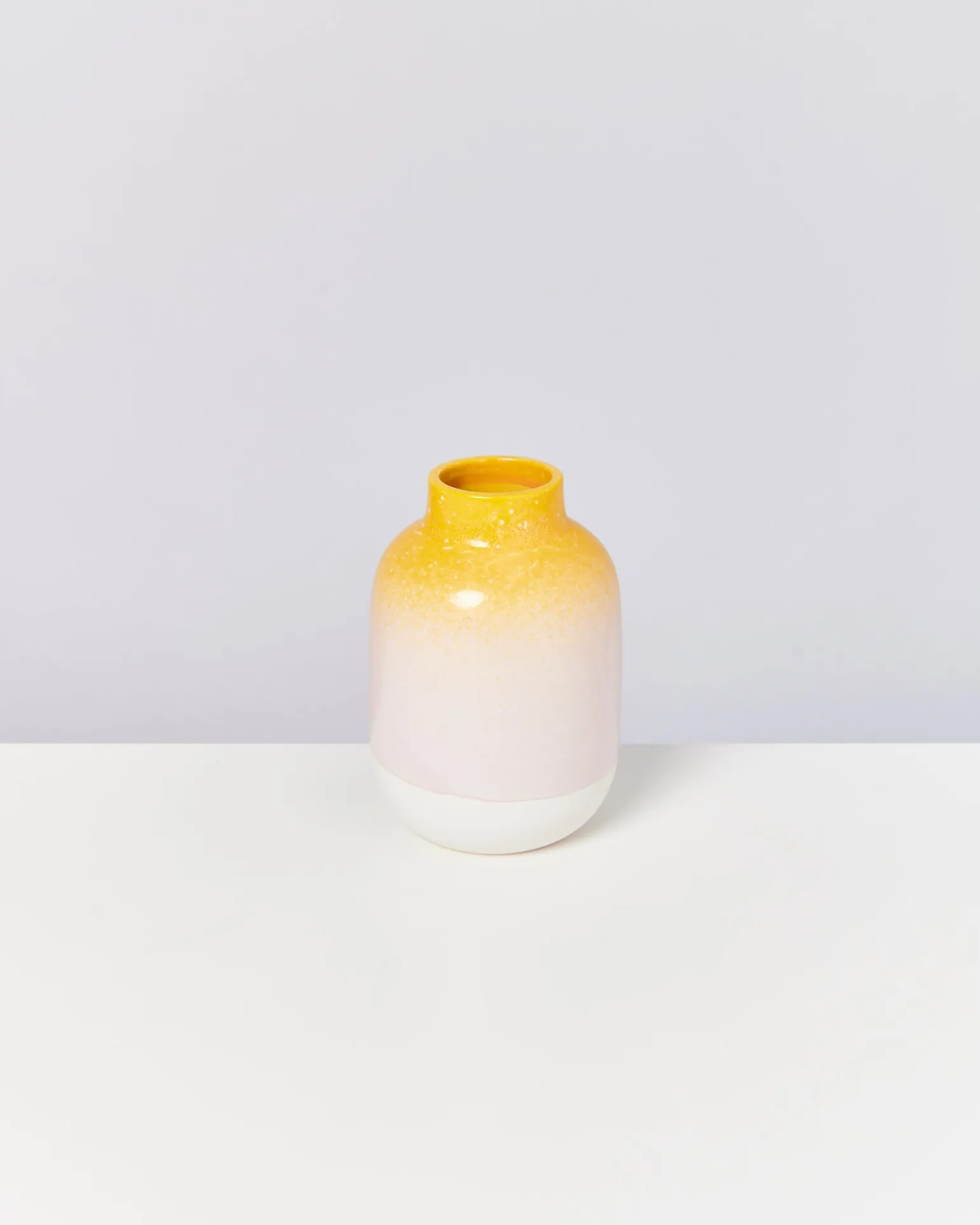 Hot Motel a Miio Nuno Vase M - Yellow Rose Speckled yellow speckled with pink