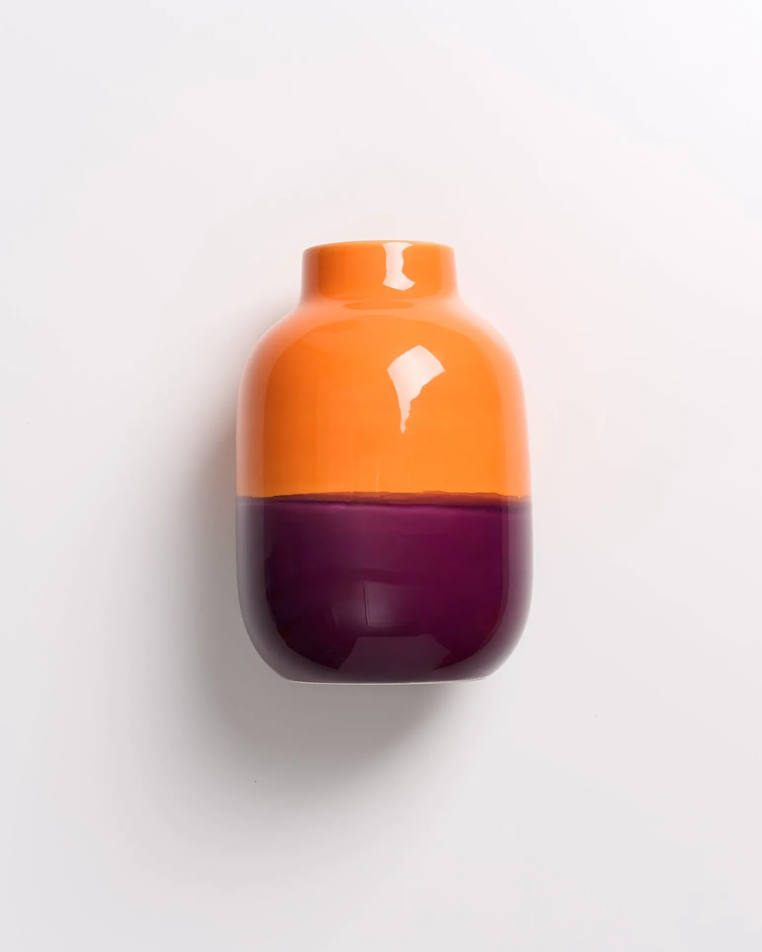 New Motel a Miio Nuno Vase M Orange Darklilac orange dunkellila