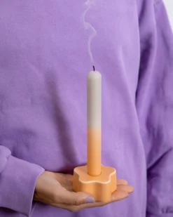 Flash Sale Motel a Miio Seia - Set Of 2 Stick Candles Dip Dye peach sand