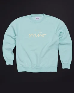 Cheap Motel a Miio Sweatshirt Men Aqua Yellow mint gelb