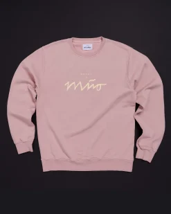 Online Motel a Miio Sweatshirt Men Rose Yellow rosé gelb