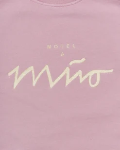 Online Motel a Miio Sweatshirt Men Rose Yellow rosé gelb