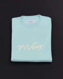 Outlet Motel a Miio Sweatshirt Women Aqua Yellow mint gelb