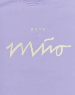 Fashion Motel a Miio Sweatshirt Women Lavender Yellow lavendel gelb