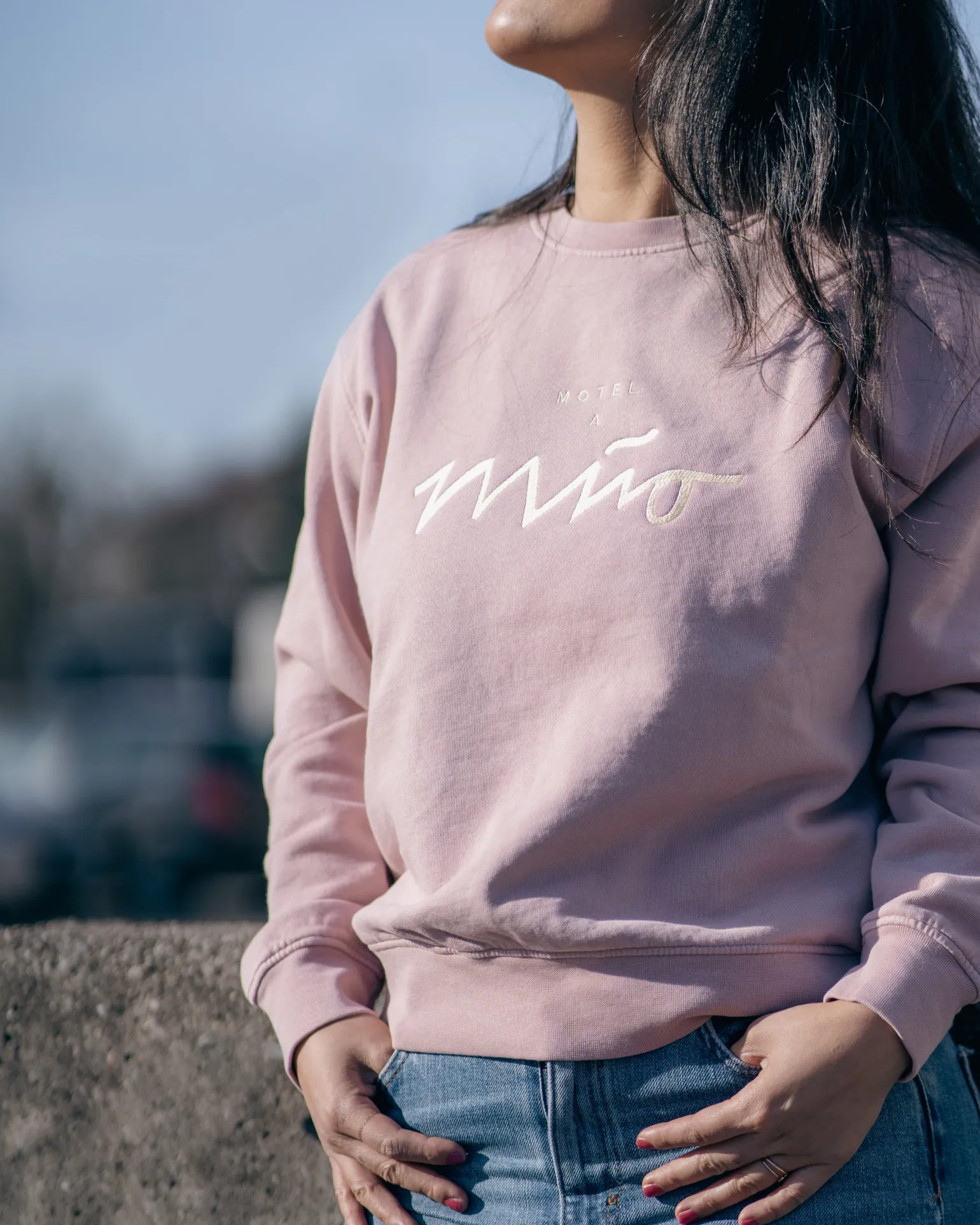 Cheap Motel a Miio Sweatshirt Women Rose Yellow rosé gelb
